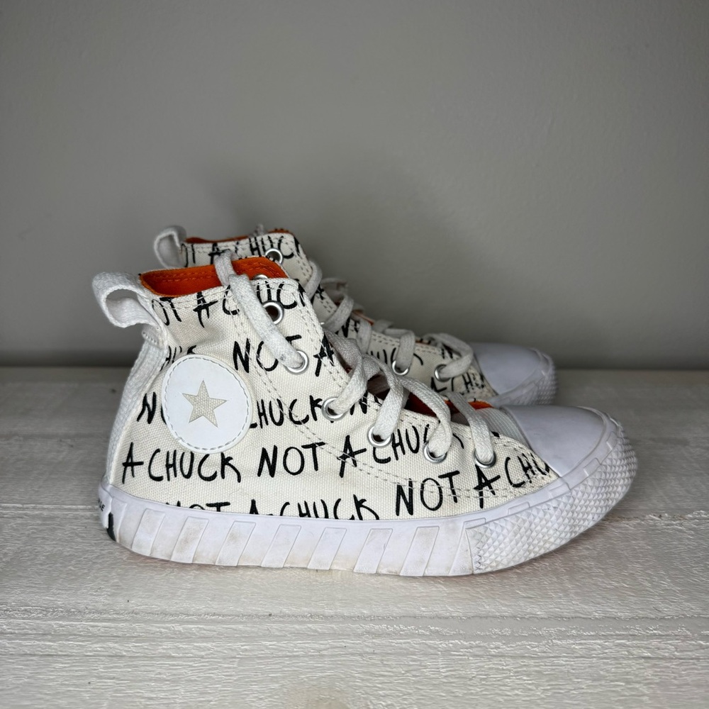 CONVERSE Chuck Taylor Sneakers 70 Hi UNT1TL3D Egret/White/Mandarin Youth Size 1 - Picture 1 of 10